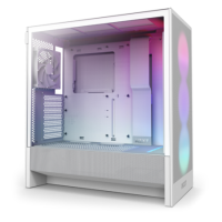 NZXT H5 Flow RGB Mid Tower Gaming PC Case White NZXT H5 Flow RGB Mid Tower Gaming PC Case White