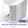 NZXT H6 Flow Mid Tower PC Case White