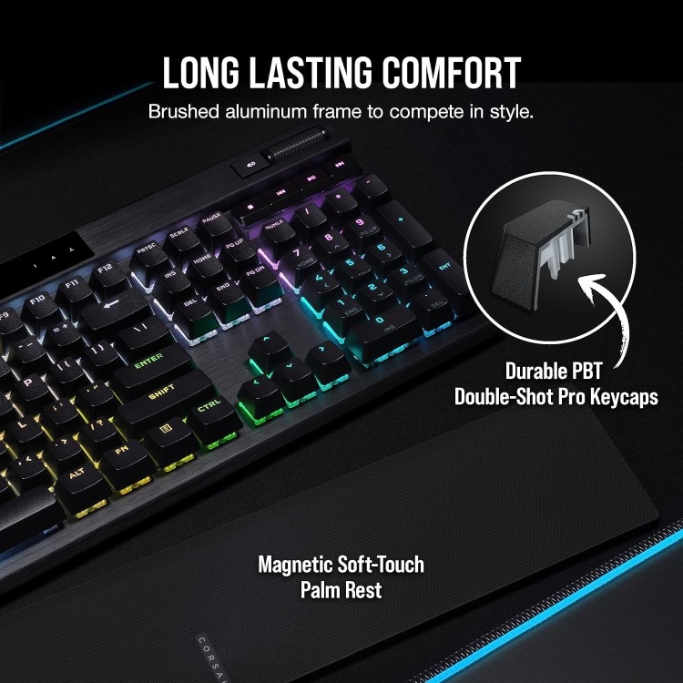 Corsair K70 PRO RGB Wired Optical Mechanical Gaming Keyboard Black