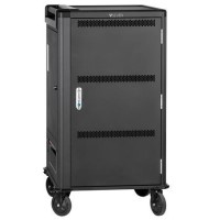 Charging Cart - Push Handle Handle - 4 Casters - 30 Devices Chromebooks iPad and Android Tablets Laptop and Notebook Computers