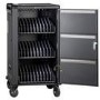 Charging Cart - Push Handle Handle - 4 Casters - 30 Devices Chromebooks iPad and Android Tablets Laptop and Notebook Computers