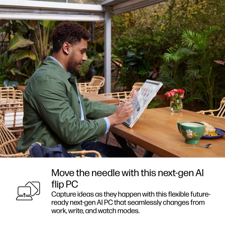 EliteBook X Flip G1i 14 inch Notebook Next Gen AI PC Wolf Pro Security Edition, 14", Touch screen, Windows 11 Pro, Intel Core™ Ultra 7, 32GB RAM, 1TB SSD, WUXGA