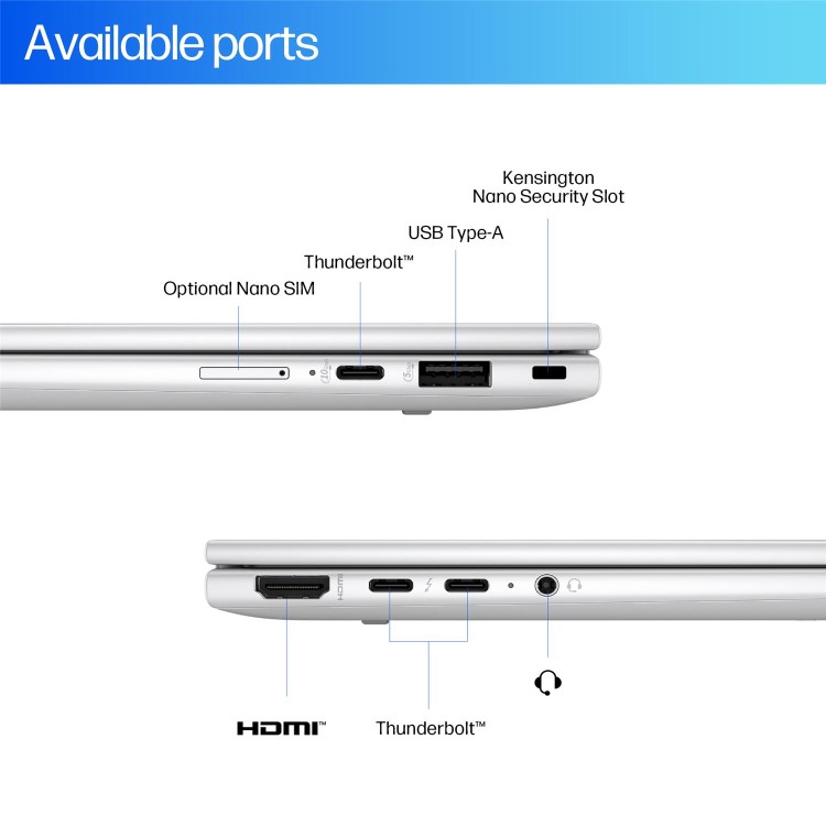 HP EliteBook X Flip G1i Intel Core Ultra 7 32GB RAM 1TB SSD 14 Inch Windows 11 Pro Laptop