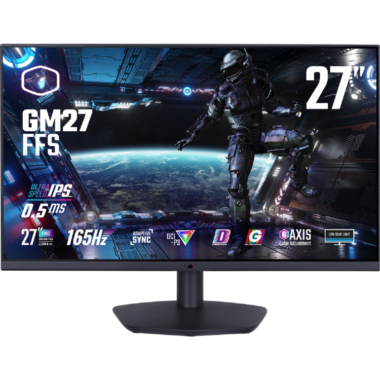 Cooler Master GM27-FFS 27" IPS FHD 165Hz 0.5ms FreeSync/G-Sync Gaming Monitor