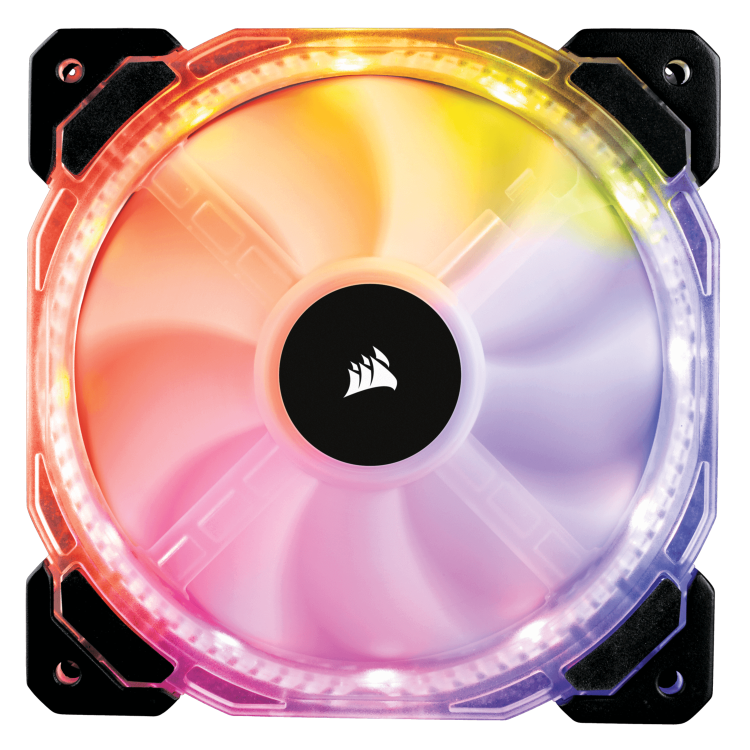 Corsair HD120 RGB LED High Performance 120mm PWM Fan - Three Pack with Controller
