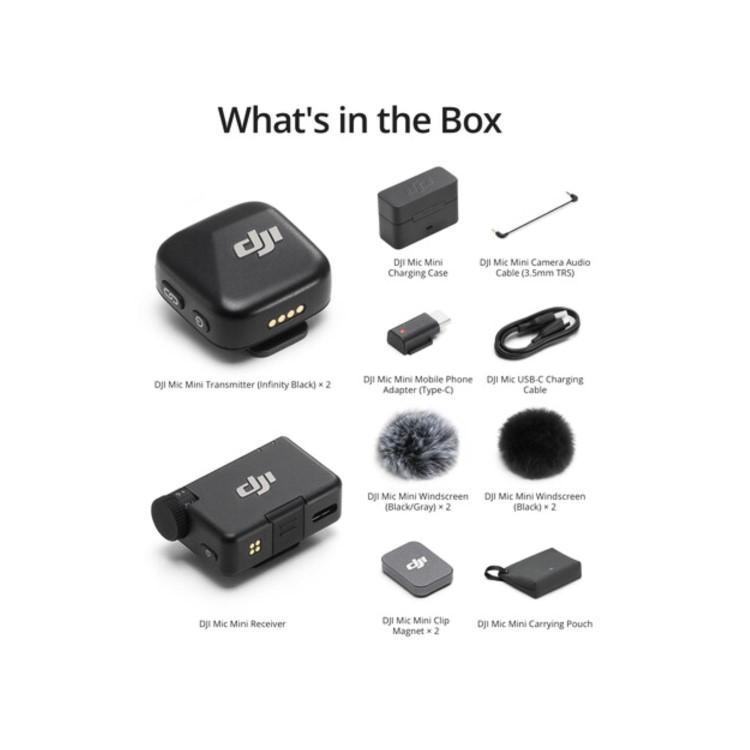 DJI Mic Mini 2 TX+1 RX+Charging Case