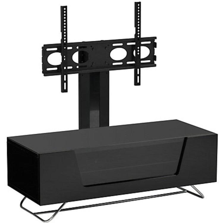 Alphason CRO2-1000BKT-BK Chromium 2 TV Cabinet with Bracket for up to 50" TVs - Black