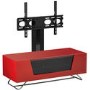 Alphason CRO2-1000BKT-RE Chromium 2 TV Cabinet with Bracket for up to 50" TVs - Red