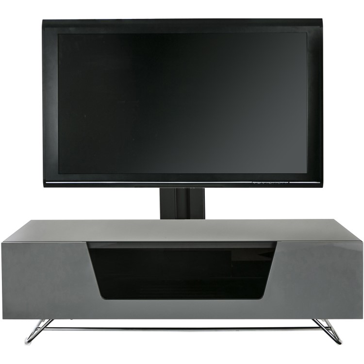 Alphason CRO2-1200BKT-GR Chromium 2 TV Cabinet with Bracket for up to 50" TVs - Grey