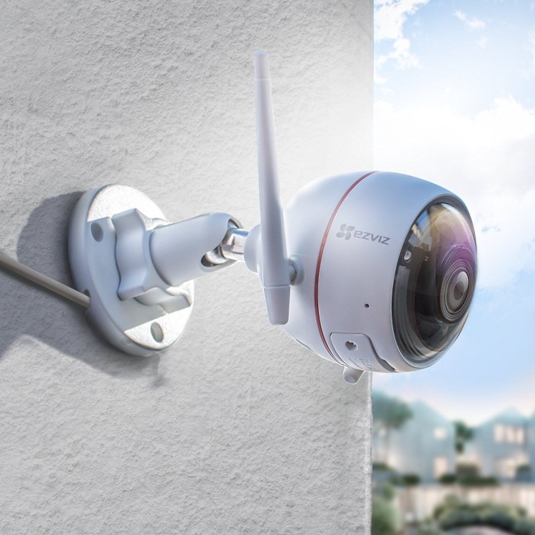 EZVIZ ezGuard 720p Outdoor WiFi Smart Home Security Camera With Siren And Strobe Light Works with Alexa