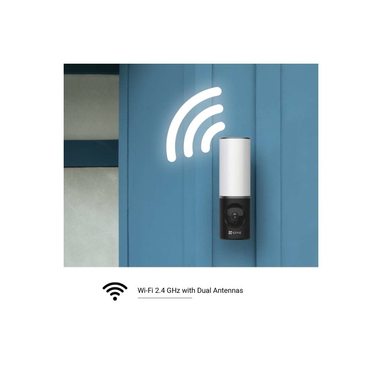 EZVIZ LC3 2K Smart Security Outdoor Wall-light PTZ Camera