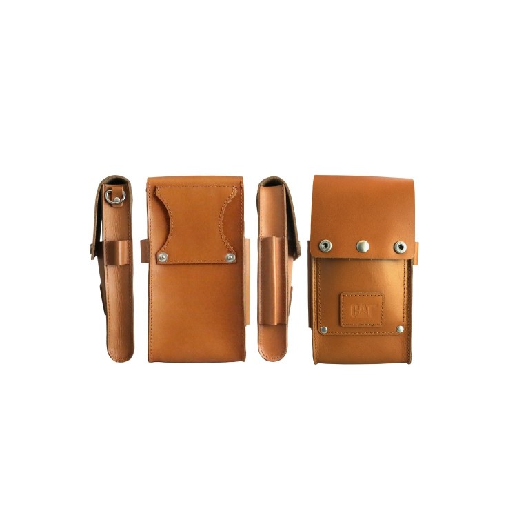 Cat S41 Active Signature Leather Phone Holster - Brown