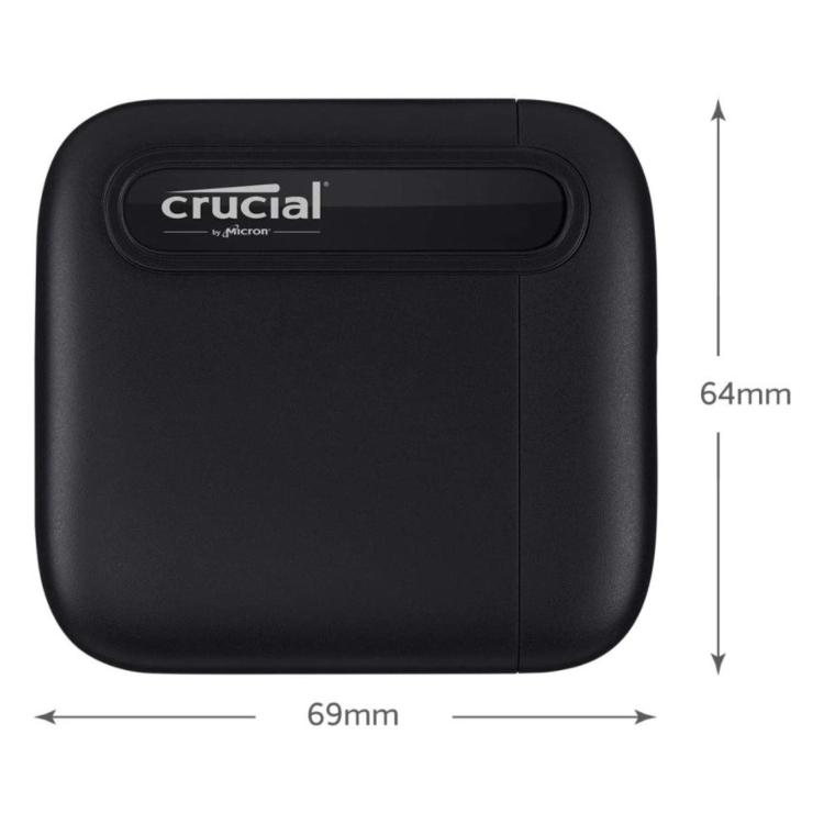 Crucial X6 1TB 2.5 Inch USB 3.2 Gen 2 Portable External SSD