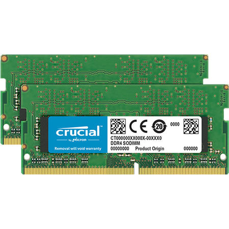Crucial 32Gb DDR4 2666Mhz Non-ECC SO-DIMM 2 x 16 Laptop Memory Kit