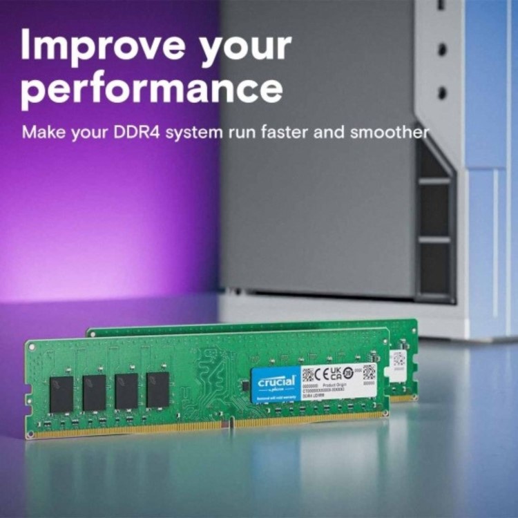 Crucial 16GB Kit (2x8GB) DIMM 3200MHz DDR4 Desktop Memory