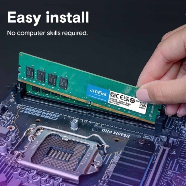 Crucial 16GB Kit (2x8GB) DIMM 3200MHz DDR4 Desktop Memory