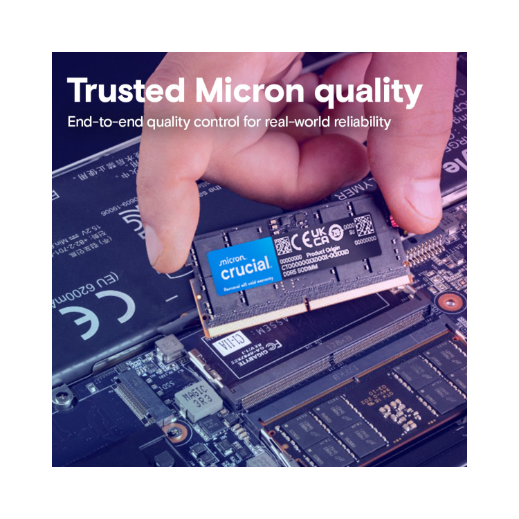 Crucial 32GB 1x32GB SO-DIMM 5600 MHz DDR5 Laptop Memory