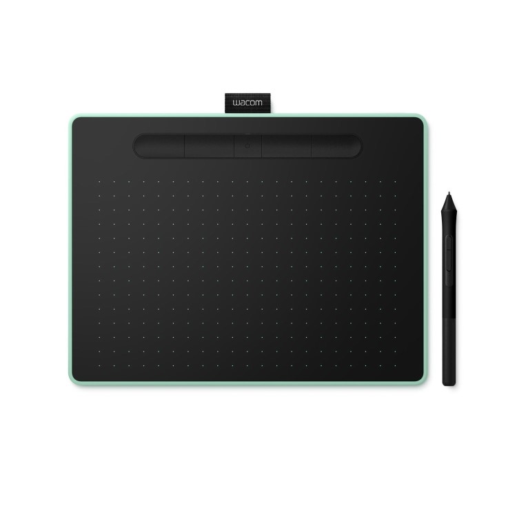 Wacom Intuos M Medium Bluetooth Pistachio Graphics Tablet with Pen
