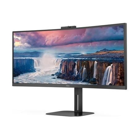 AOC CU34V5CW/BK 34" WQHD 100Hz USB-C Curved Monitor 