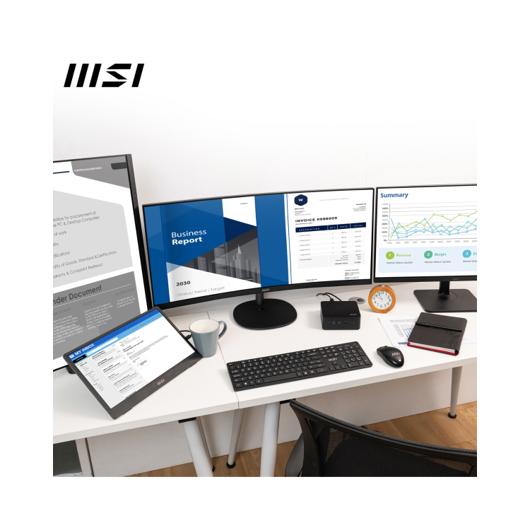 MSI Cubi NUC 13MQG SFF Intel Core i7 1365U vPRO Mini Barebone PC