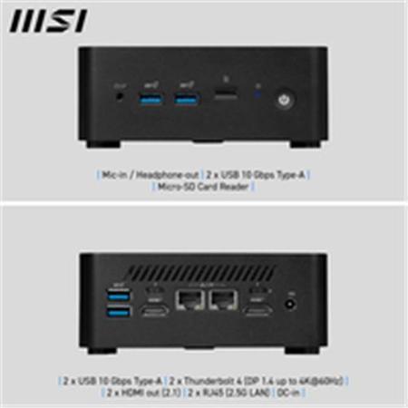 MSI Cubi NUC 1M SFF Intel Core 5 120U 16GB RAM 512GB SSD Windows 11 Pro Mini PC
