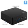 MSI Cubi NUC 1M SFF Intel Core i7 150U 14th Gen Barebone PC