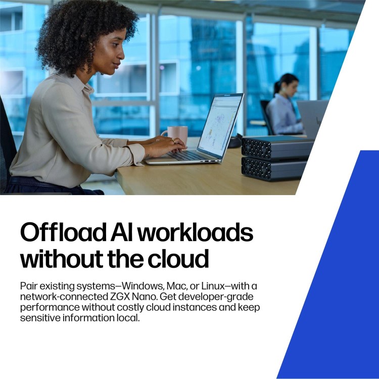 HP ZGX Nano G1n AI NVIDIA GB10 128GB RAM 1TB SSD No OS Mini Workstation PC