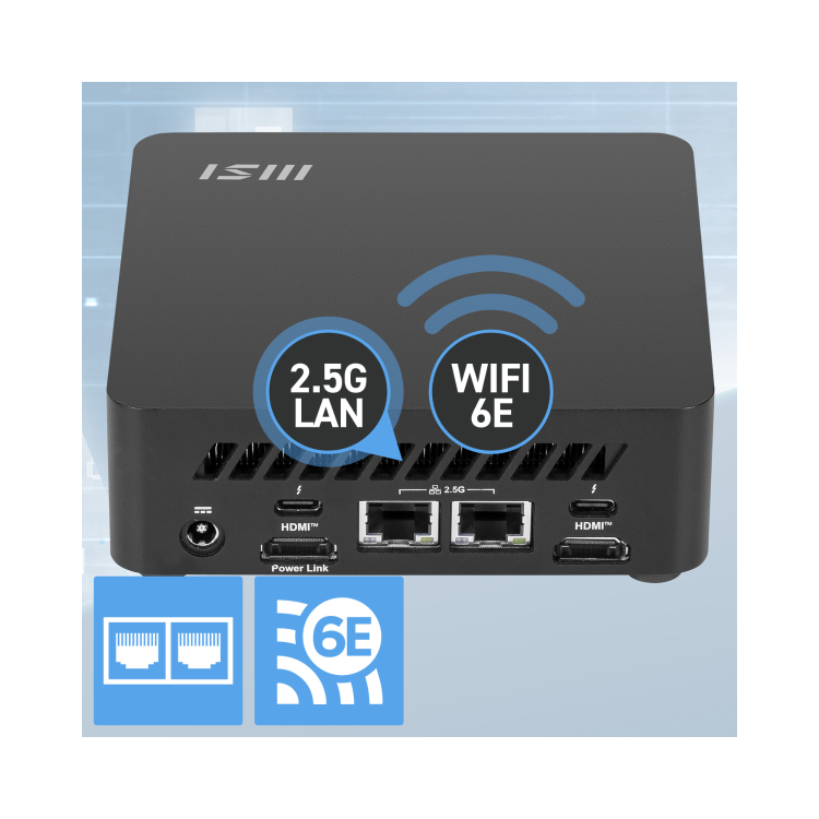 MSI Cubi NUC AI 1UMG SFF Intel Core i5 125H Mini Barebone PC