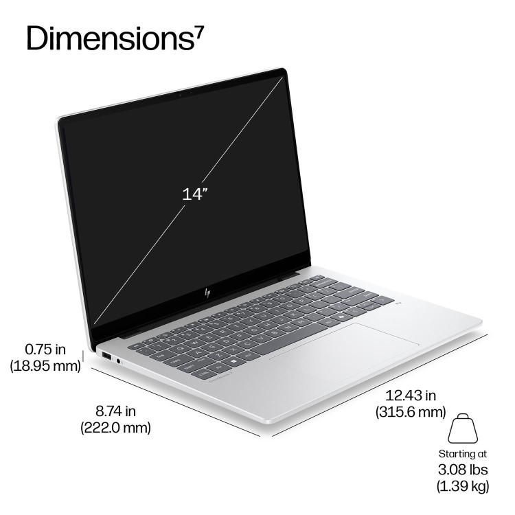 HP EliteBook 8 G2i Next Gen AI PC Intel Core Ultra 7 16GB RAM 512GB SSD 14 Inch windows 11 Pro Laptop