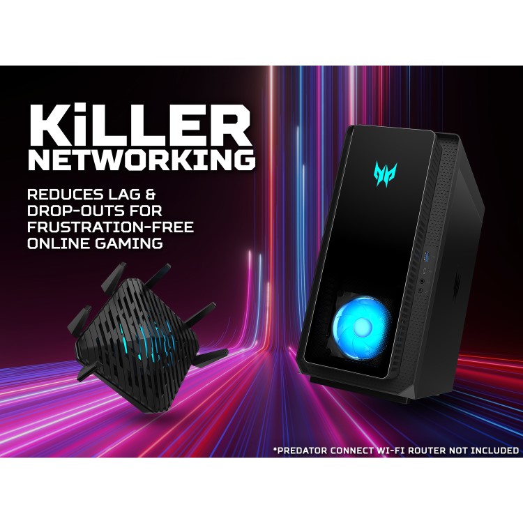 Refurbished Acer Predator Orion 3000 Intel Core i7-13700F RTX 4070 16GB 1TB SSD + 2TB HDD Windows 11 Gaming PC