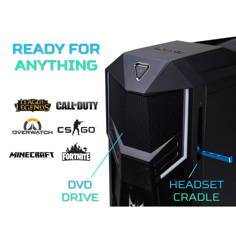 Acer Predator Orion 5000 Tower Core i7-10700K 16GB 1TB HDD + 1TB SSD GeForce RTX 2070 Super 8GB Windows 10 Gaming Desktop 