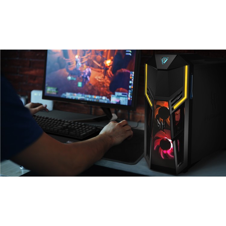 Acer Predator Orion 5000 Tower Core i7-10700K 16GB 1TB HDD + 1TB SSD GeForce RTX 2070 Super 8GB Windows 10 Gaming Desktop 