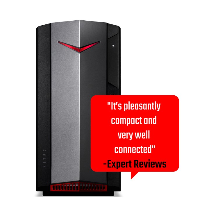 Refurbished Acer Nitro Intel Core i5-10400F 8GB 1TB GTX 1650 Windows 10 Gaming Desktop