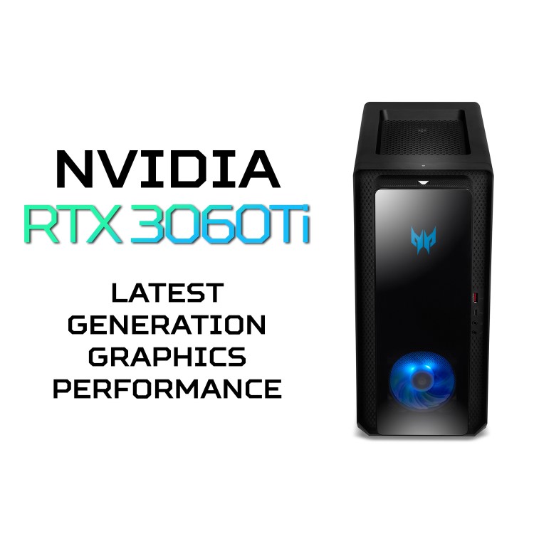 Acer Predator Orion 3000 PO3-640 Intel Core i7-12700F 16GB 1TB SSD RTX 3060 Ti Windows 11 Gaming PC
