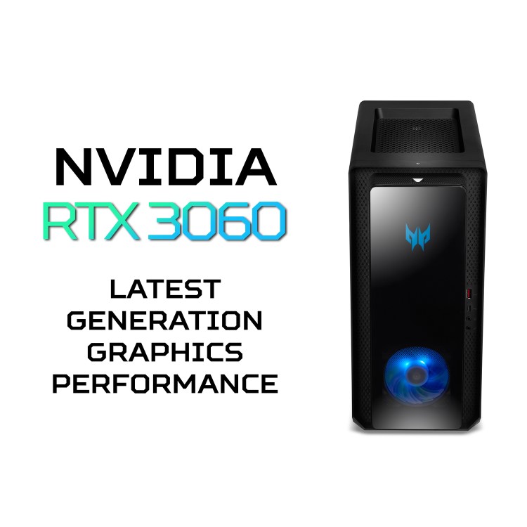 Acer Predator PO3-640 Core i5-12400F 16GB 1TB SSD RTX 3060 Windows 11 Gaming PC
