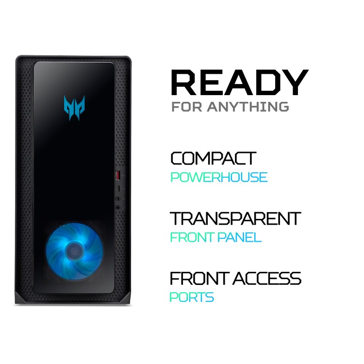 Acer Predator PO3-640 Core i5-12400F 16GB 1TB SSD RTX 3060 Windows 11 Gaming PC