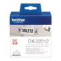 Brother DK22212 Black on White Continuous 62mm Film Label Tape