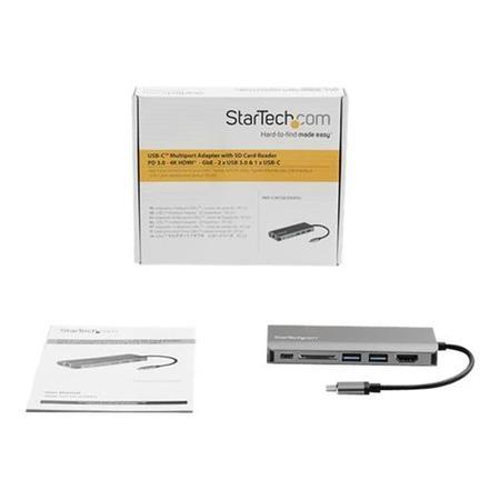 Startech USB C Multiport Adapter - USB Type-C Travel Dock to 4K HDMI 3x USB Hub