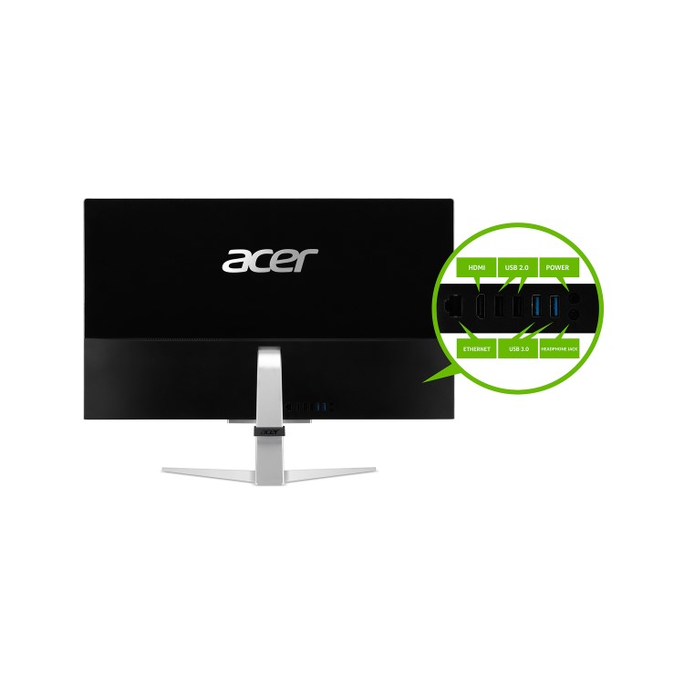 Acer Aspire Core i5-1035G1 8GB 1TB HDD + 128GB SSD 27 Inch Windows 10 All-in-One PC