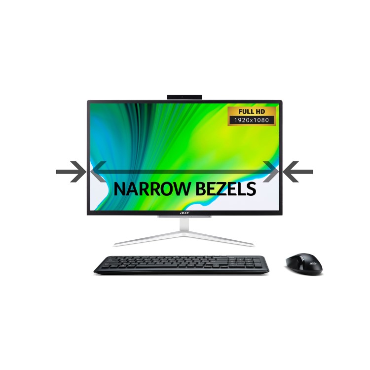 Acer Aspire Intel Pentium J5040D 8GB 1TB HDD 21.5 Inch Windows 10 All-in-One PC