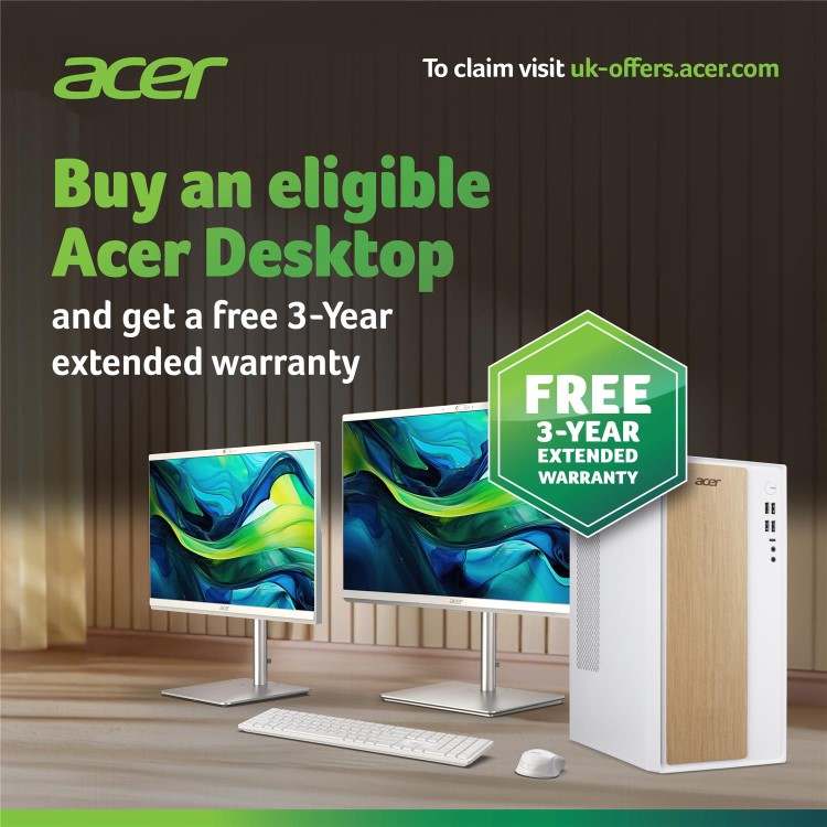 Acer Aspire C24-B Intel N150 8GB RAM 256GB SSD 23.8 Inch Windows 11 All-in-One PC