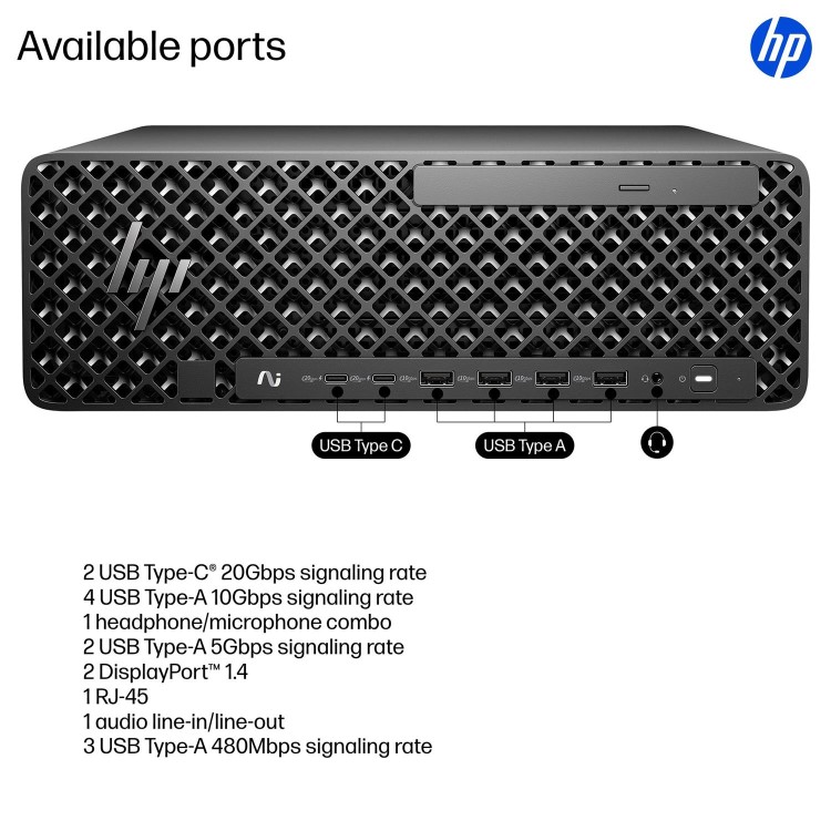 HP Z2 SFF G1i Intel Core Ultra 9 285K 64GB RAM 1TB SSD RTX PRO 4000 Blackwell Windows 11 Pro Workstation PC