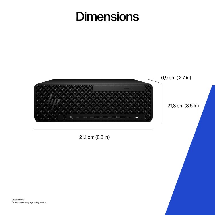 HP Z2 SFF G1i Intel Core Ultra 9 285K 64GB RAM 1TB SSD RTX PRO 4000 Blackwell Windows 11 Pro Workstation PC