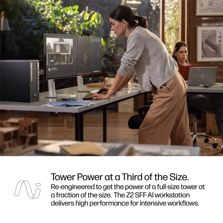 HP Z2 SFF G1i Intel Core Ultra 9 285K 64GB RAM 1TB SSD RTX PRO 4000 Blackwell Windows 11 Pro Workstation PC