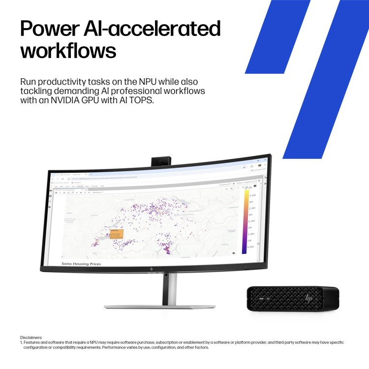 HP Z2 Mini G1i Intel Core Ultra 9 285 64GB RAM 1TB SSD Windows 11 Pro Workstation PC