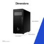 HP Z2 Tower G1i Intel Core Ultra 9 285K 64GB RAM 1TB SSD RTX PRO 4000 Blackwell Windows 11 Pro Workstation PC