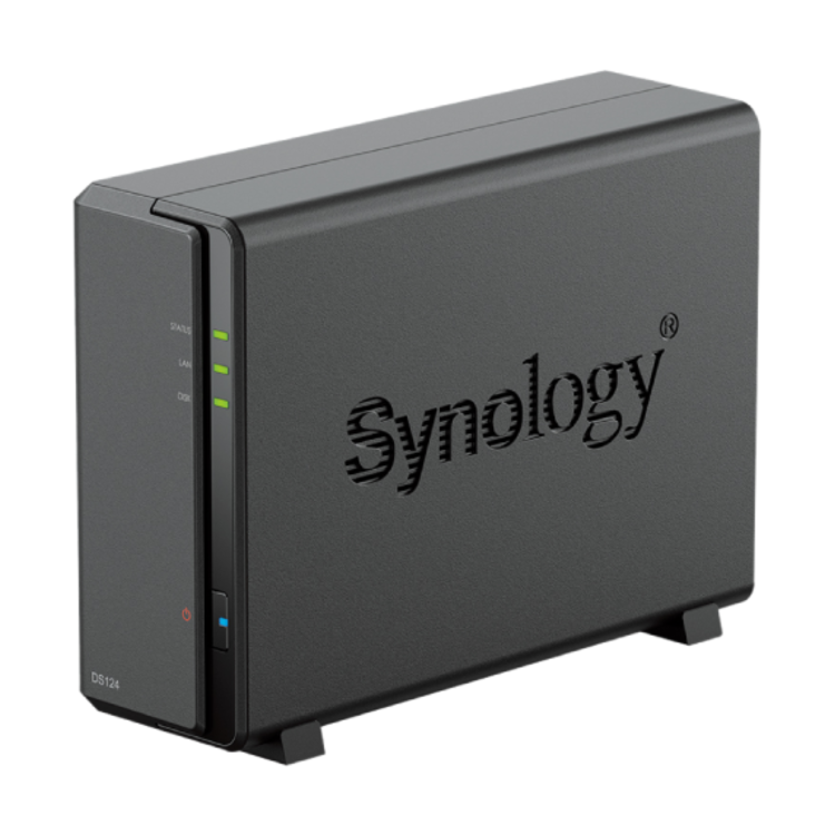 Synology Disk Station DS124 1GB RAM 1 Bay Desktop NAS Enclosure