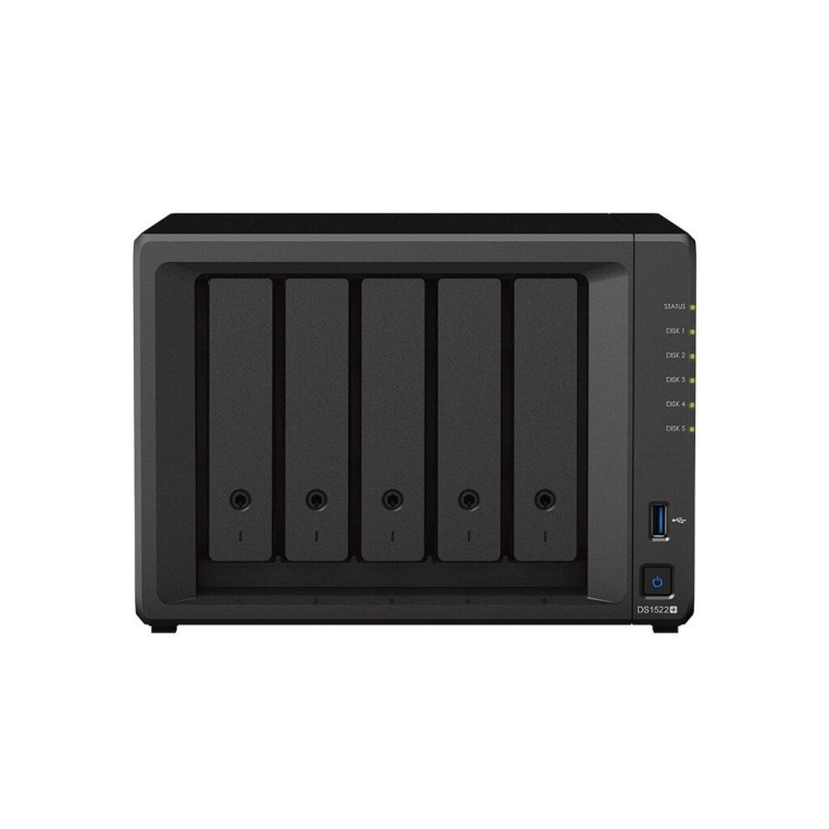 Synology DiskStation DS1522+ 8GB RAM with 20TB Installed Storage 5 Bay SATA Desktop NAS