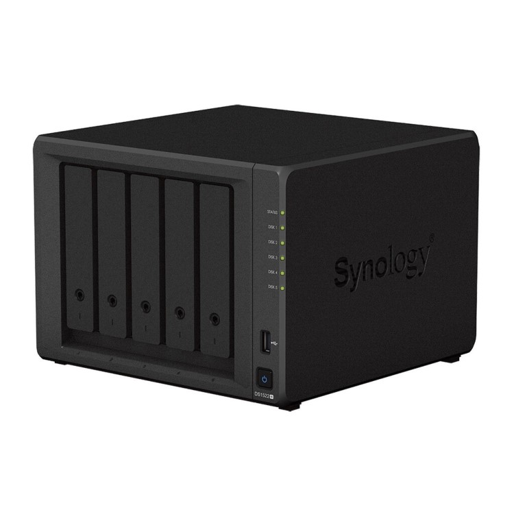 Synology DiskStation DS1522+ 8GB RAM with 20TB Installed Storage 5 Bay SATA Desktop NAS