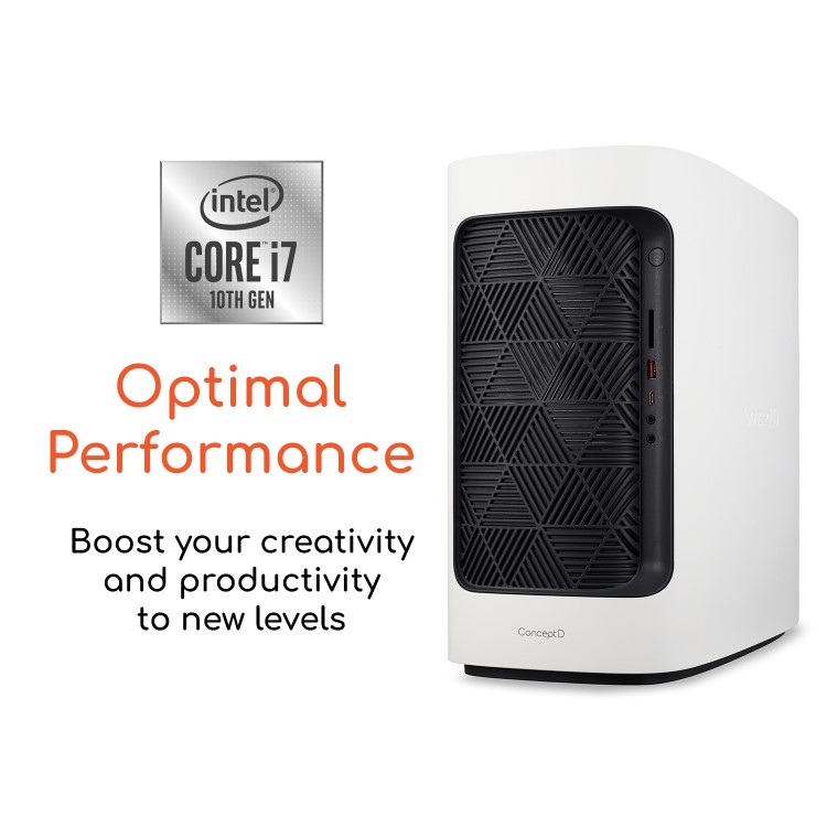 Acer ConceptD 300 CT300-51A Tower Core i7-10700 16GB 1TB HDD + 1TB SSD GeForce RTX 3070 8GB Windows 10 Pro Workstation PC